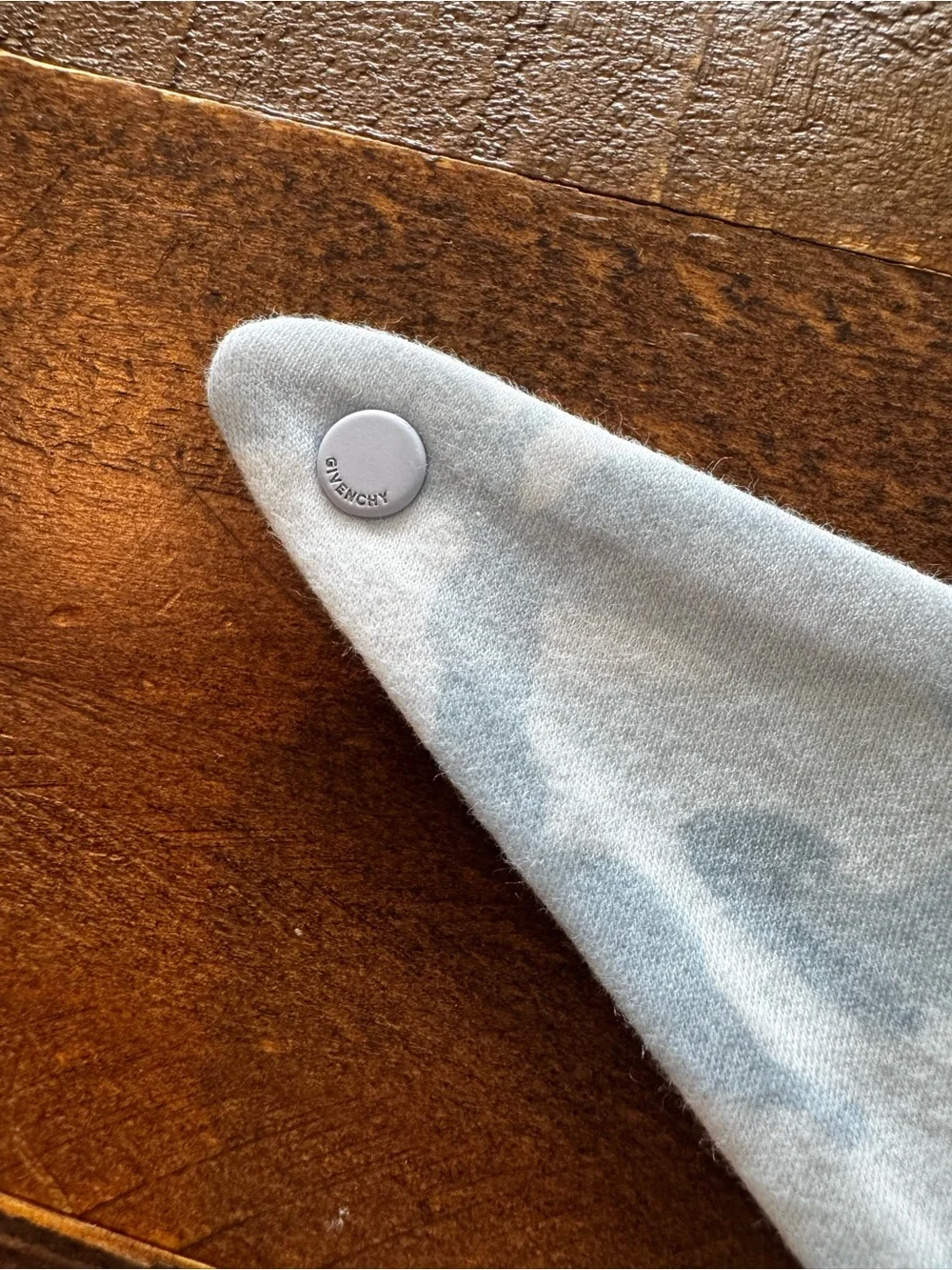 Givenchy Baby Blue/White Camouflage Bandana Bib - Sz 6months